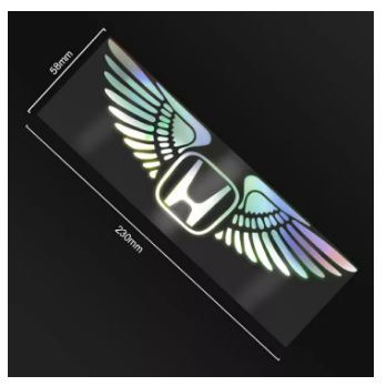 Sticker cutting hologram logo Honda journal