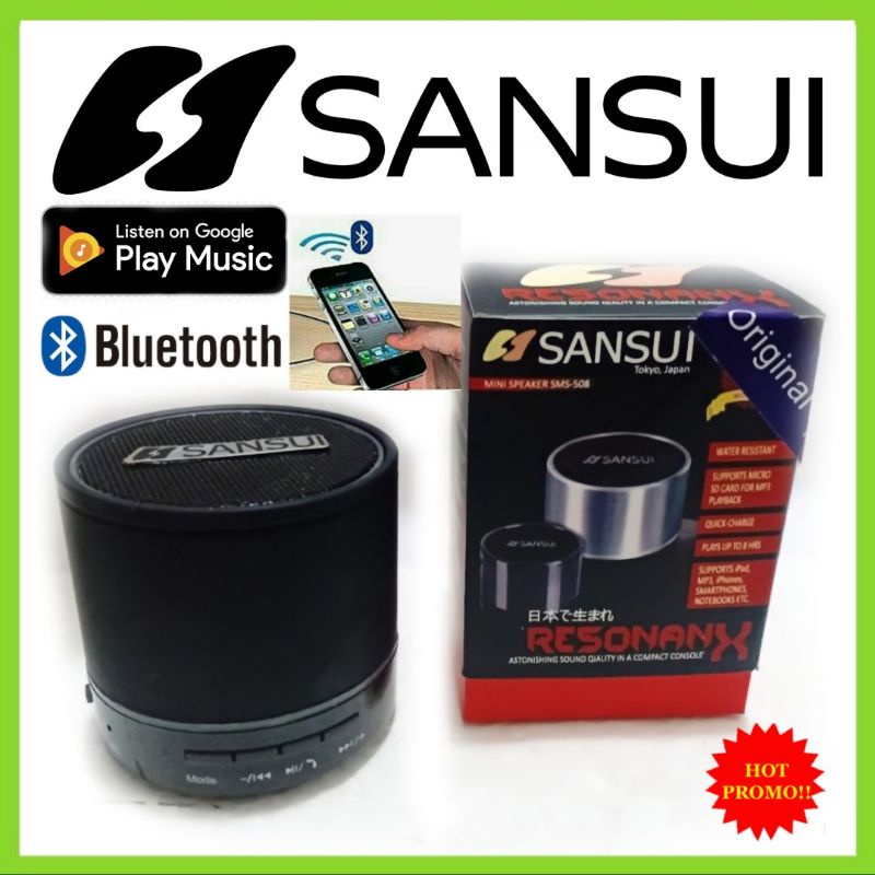 Speaker Mini SANSUI SM 508 Speaker Portable Bluetooth Play Musik Hp