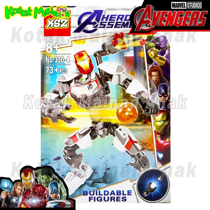 Mainan Anak Brick Heroes Assemble Avengers KSZ 330 Iron Man Ironman