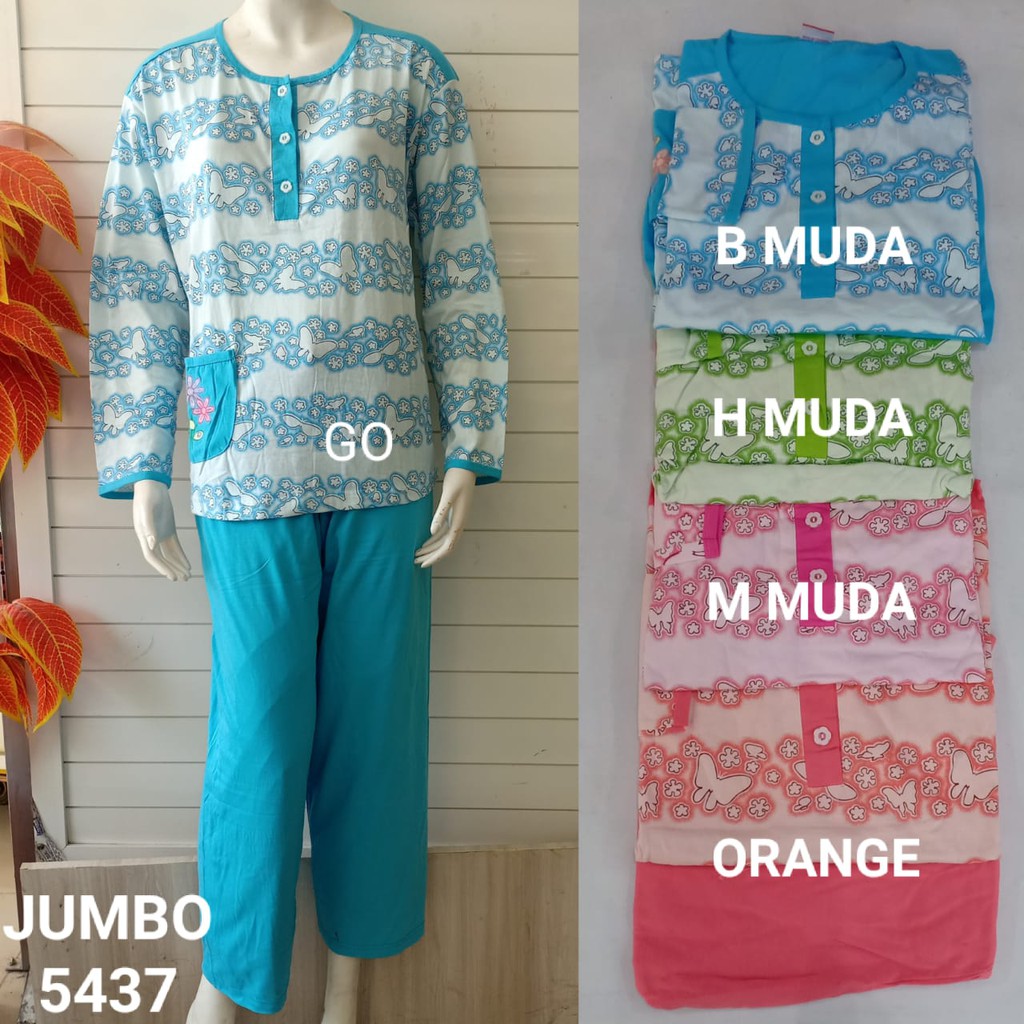 gof AMRO BABYDOLL PP JUMBO Dewasa Setelan Baju Tidur Panjang Baju Busui Piyama Berkancing Termurah