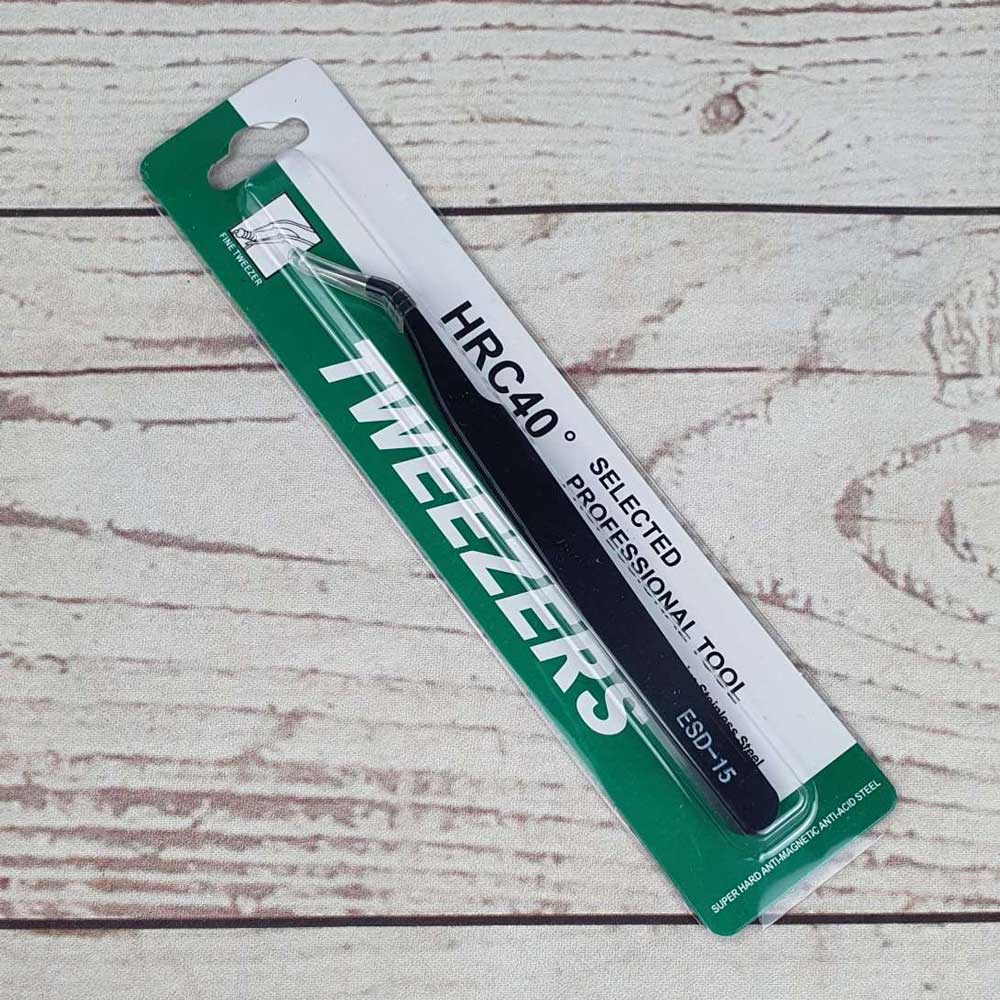 Pinset Siku Stainless Steel Laboratorium Tweezers Anti-static
