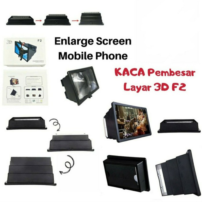 MINI BIOSKOP 3D Buat HandphoneMu Seperti Bioskop | Enlarged Screen Pembesar Layar Mini Proyektor 3D Kaca HP Big Screen Gadget