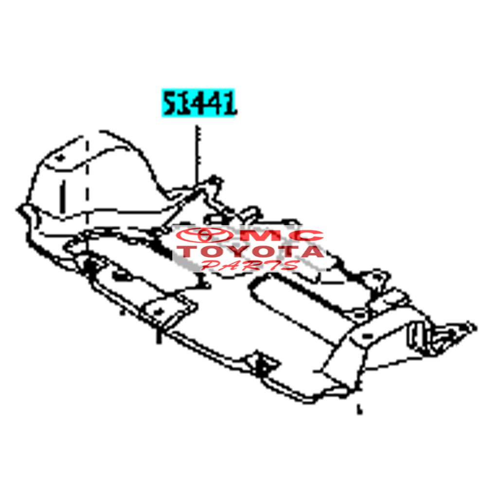 Tutup Cover Deck Dek Bawah Mesin Engine Grand Avanza Xenia Rush Terios 51441-BZ240