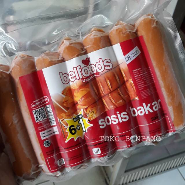 

Sosis Bakar Belfoods 500 gram Isi 7 Pcs