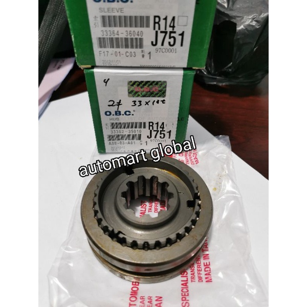 hub sleve syncronis toyota hardtop 2f