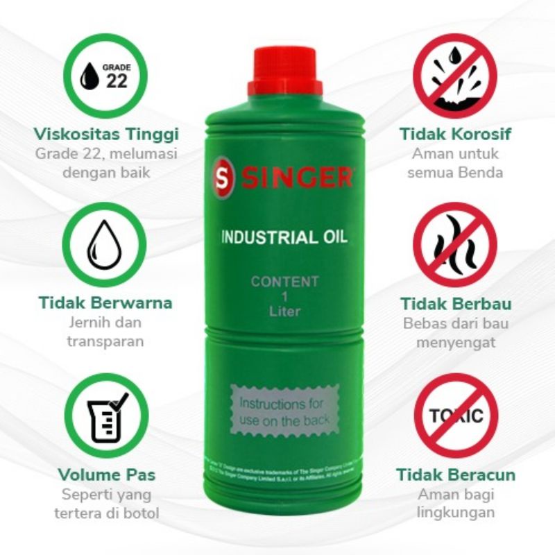 Minyak Pelumas / Oli SINGER 1 Liter-3