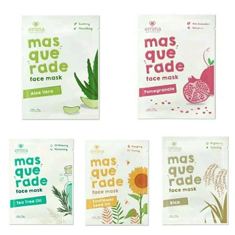 EMINA MASQUERADE SHEET MASK / MASKER WAJAH EMINA