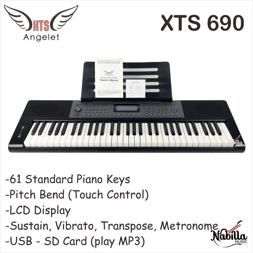 Piano pemula ANGELET XTS 690 keyboard murah Original
