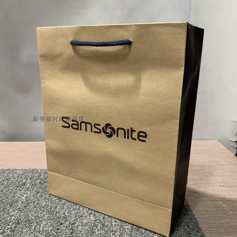 Samsonite Crossbody Bag Gift Shopping Bag Packaging Bag Brown Color