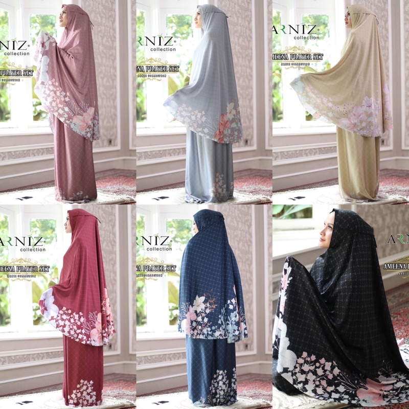 AMEENA PRAYER (MUKENA) SET BY ARNIZ COLLECTION
