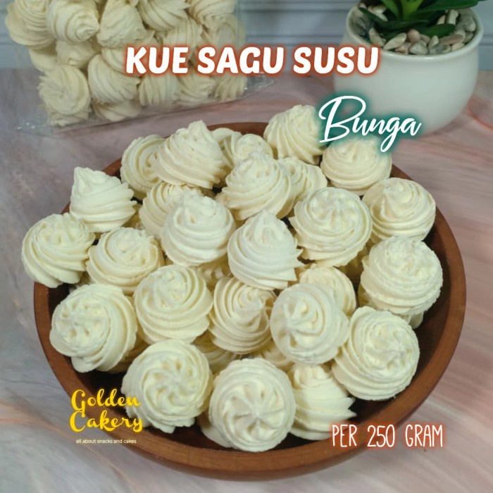 

T20R Kue Sagu Susu Bunga Spesial 250Gram Nett Ht501Gr