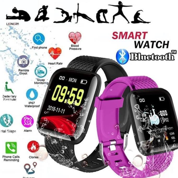 KUALITAS TERBAIK JAM TANGAN SMARTWATCH D13 ANTI AIR IP67 DENGAN FUNGSI MONITOR DETAK - HIJAU