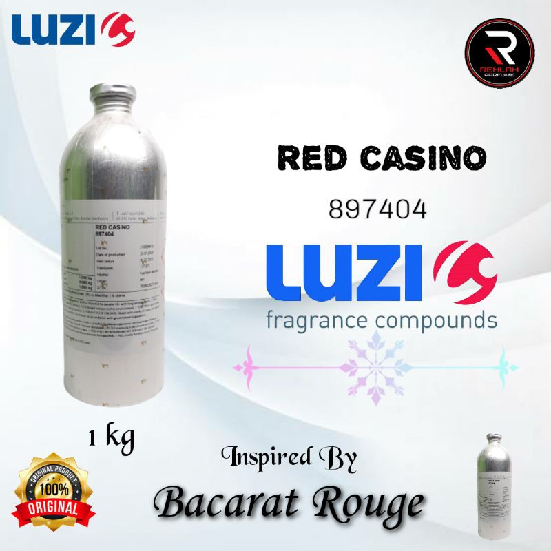 RED CASINO BY LUZI BIBIT PARFUM INSPIRED BY BACARAT KEMASAN SEGEL 1KG ORI