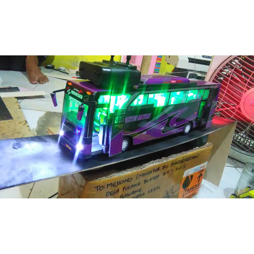 Miniatur Bus RC Hasyim Asyari | Miniatur Bus Remote Control | Miniatur Bis Remot Kontrol Full Spek