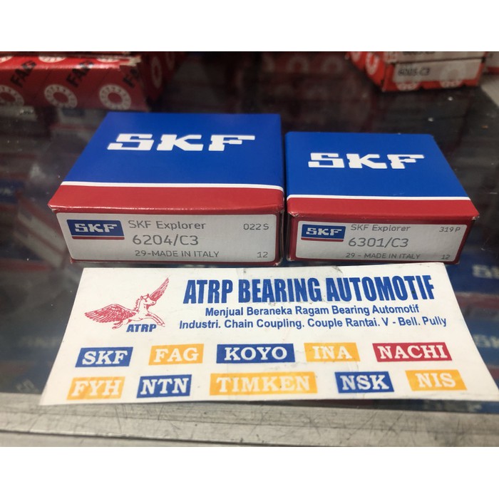 ball bearing 6204   6301 skf (bearing set gearbox yamaha nmax)