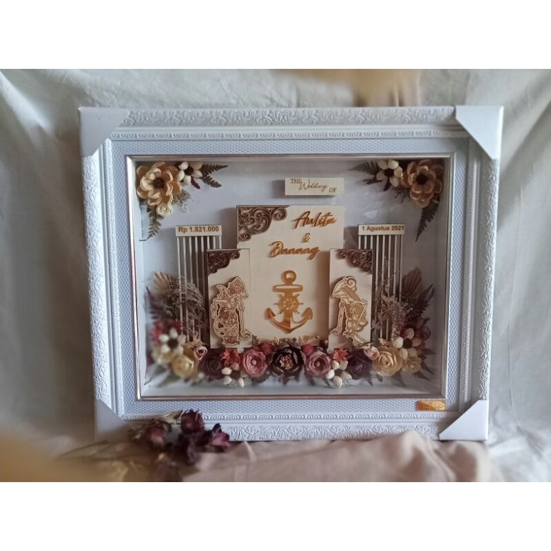 Mahar Cutting Wayang - Mahar Rustic Bunga Kering