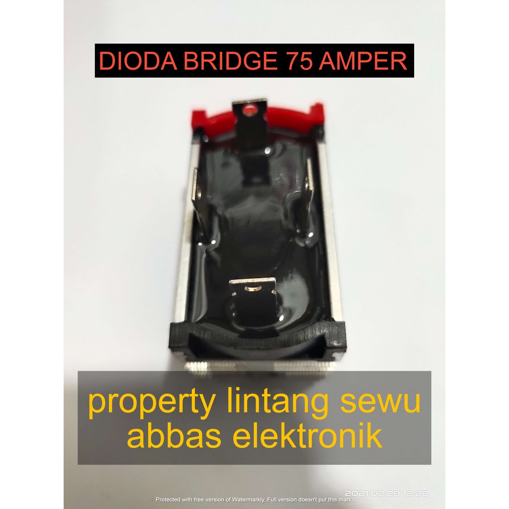 DIODA BRIDGE KOTAK 75 AMPER 75A FSB 7510A BODI ALUMINIUM