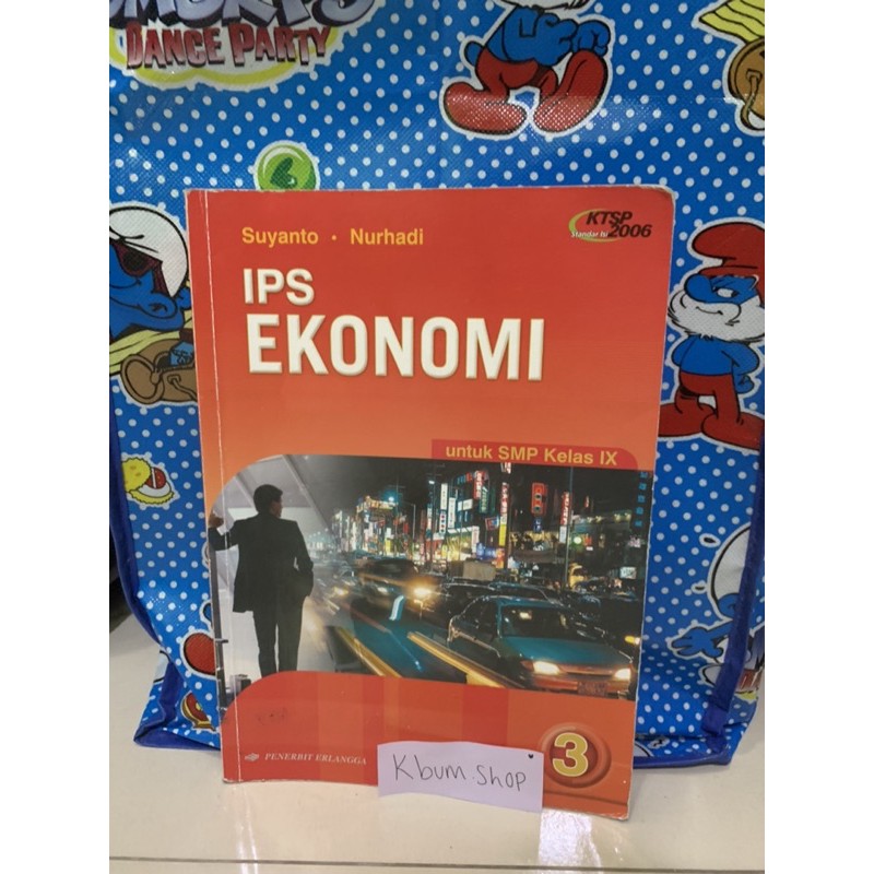 Buku IPS ekonomi untuk SMP kelas 9 IX atau SMP kelas 3 erlangga KTSP 2006