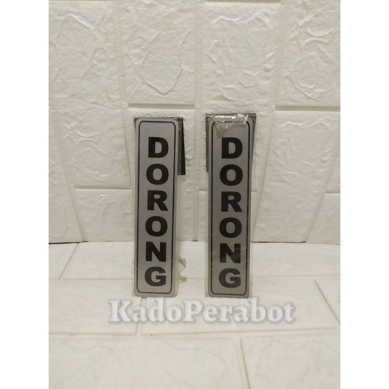 stiker dorong - stiker pintu dorong - label pintu dorong