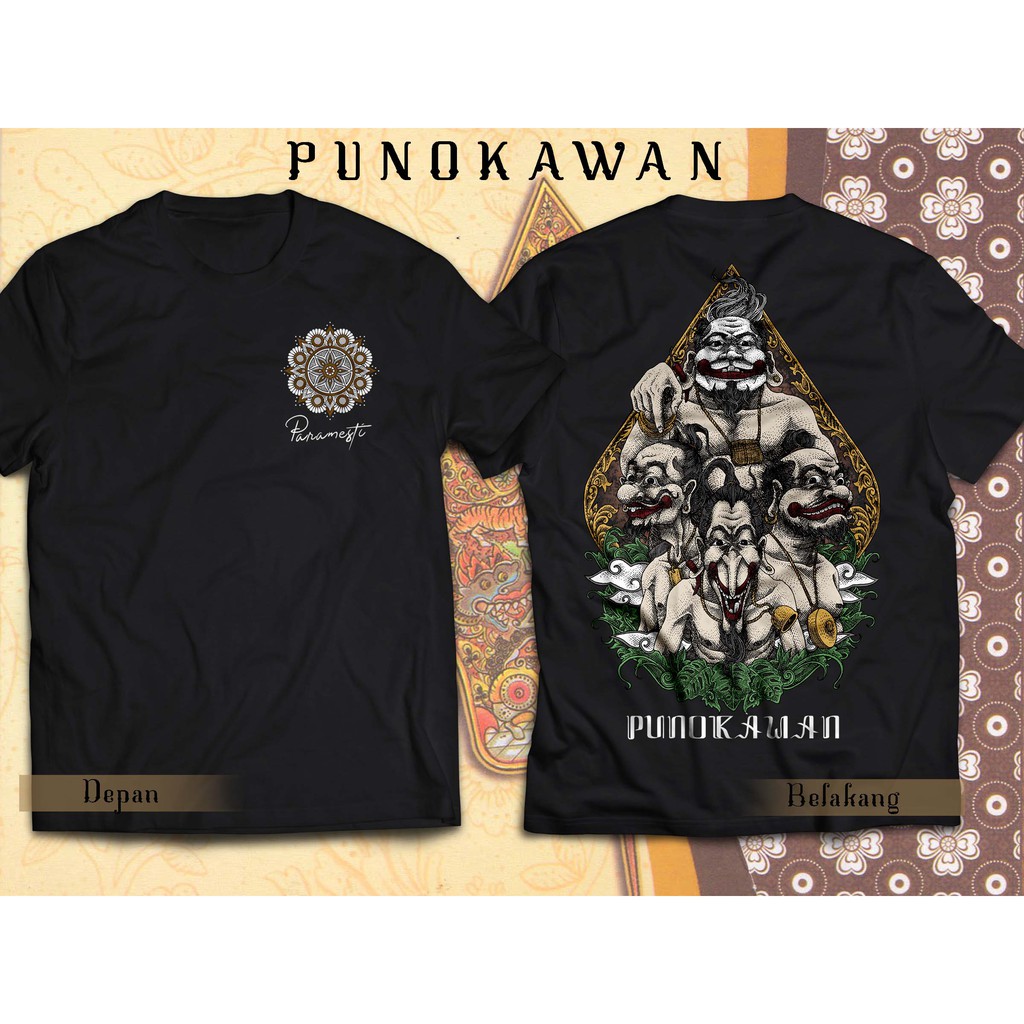 Kaos wayang jawa punokawan