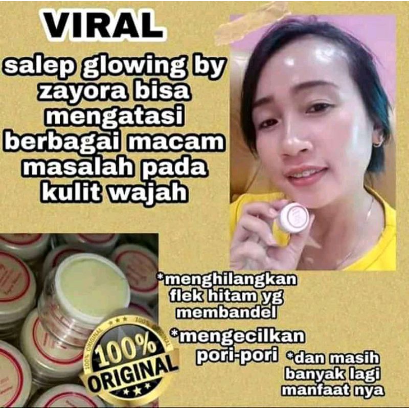 Salep Pelicin dan Pemutih Wajah Ampuh Glowingkan Wajah / Cream Glowing Malam