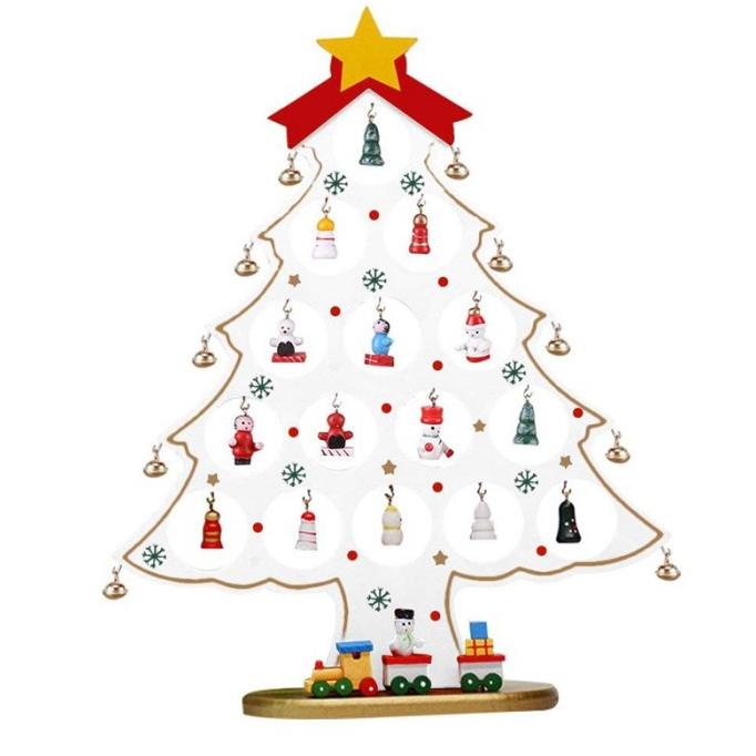 

POHON NATAL MINI BAHAN KAYU WARNA PUTIH UNTUK DEKORASI MEJA GJNH6123V