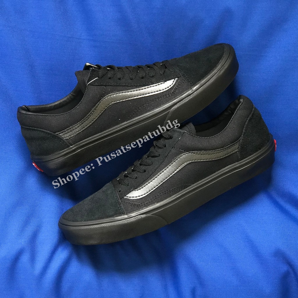 VANS OLDSKOOL ALL BLACK FULL HITAM