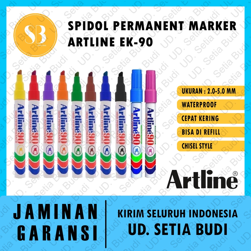 Spidol Permanent Marker Artline EK-90