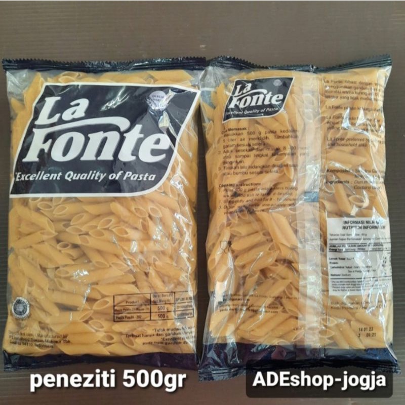 

la fonte peneziti penne ziti 500 gr pasta rigate