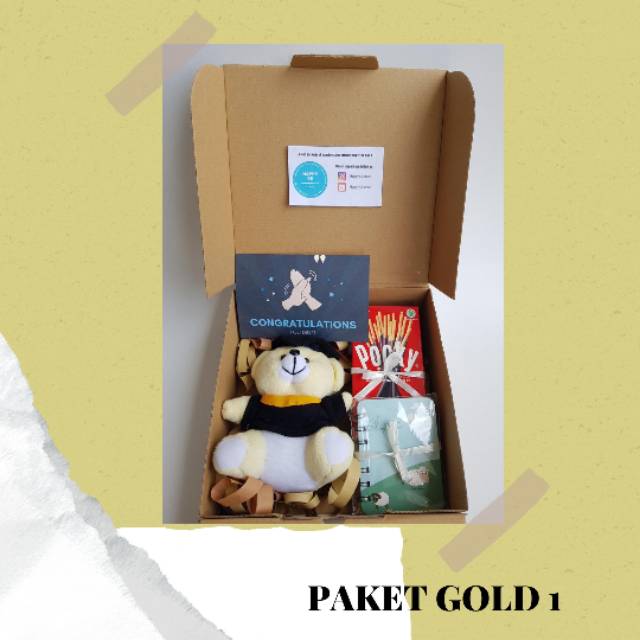 

Paket Gold 1 Hampers | hampers wisuda | hampers ultah | gift birthday | gift graduation | graduation