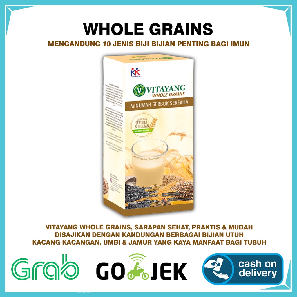 

Vitayang Whole Grains Menu Sarapan Sehat Bergizi Rendah Gula Lemak Kalori Dan Mudah Disajikan Original KK Indonesia