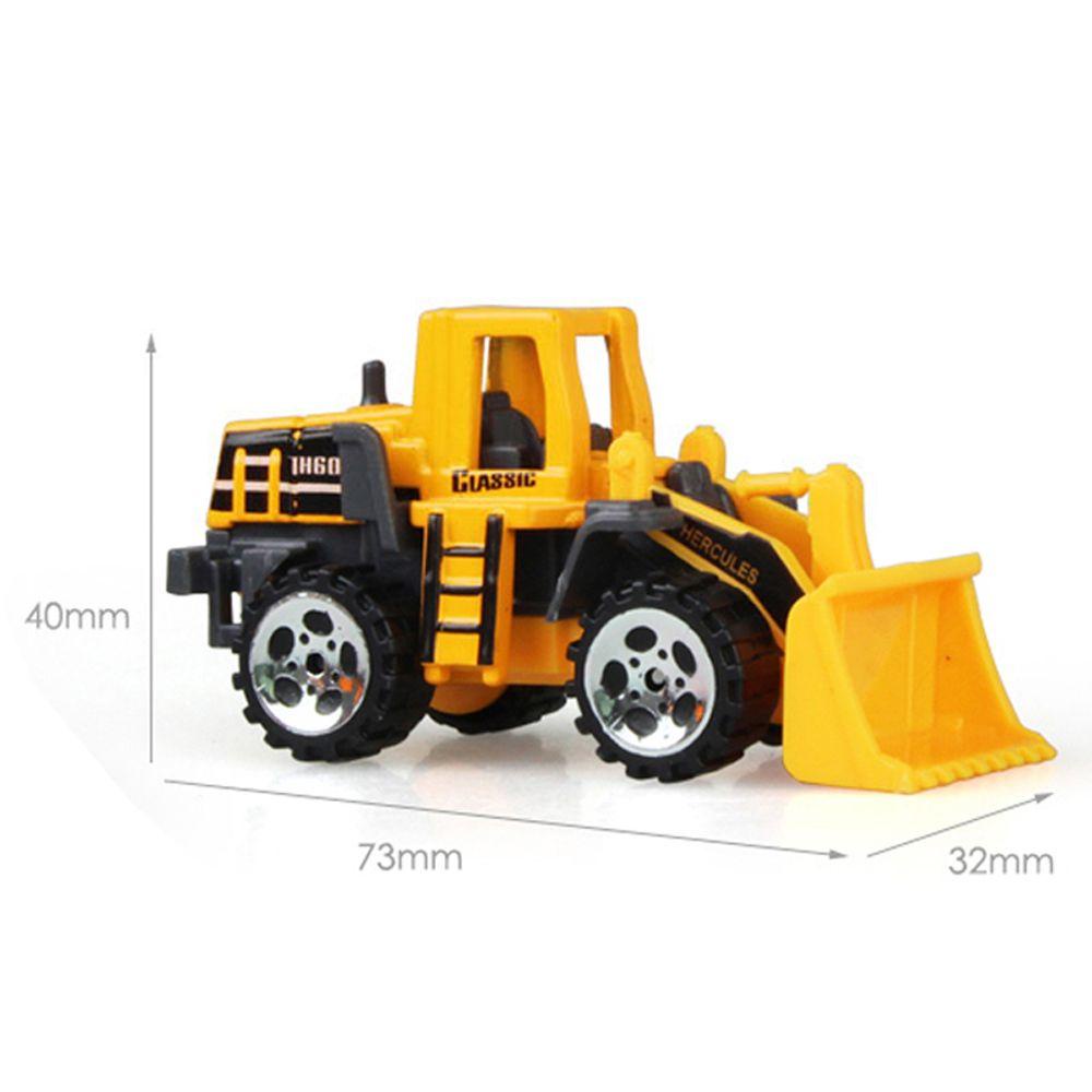 Mxbeauty Model Mobil Teknik 1pc ABS Plastik Mainan Edukasi Konstruksi Excavator Model Bulldozer Alloy Kendaraan Petani