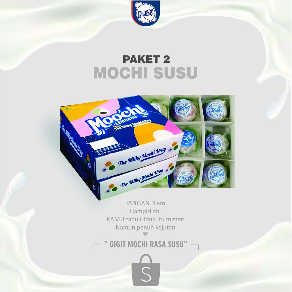 MOCHI SUSU LEMBANG | Jajanan | Oleh Oleh - Makanan - Cemilan - Kue Lembang | Makanan Hemat - 2 Box