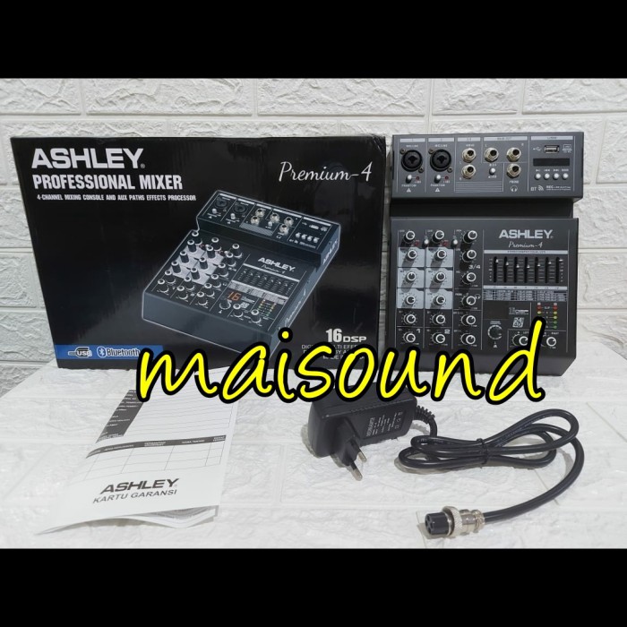 MIXER AUDIO ASHLEY PREMIUM 4 ASHLEY PREMIUM4 SOUNDCARD USB BLUETOOTH Murah