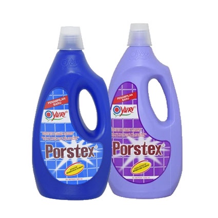 Jual Yuri Porstex Warna BIRU Botol 500 ml | Porstex Pembersih Porselen ...