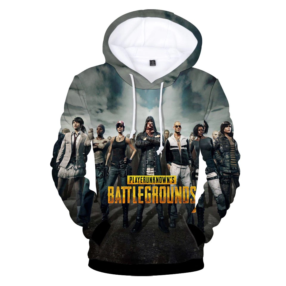 Terlaris Aikooki Berkualitas Tinggi 3D Hoodie Pria/Wanita Seksi Permainan Pubg Playerunknown 'S