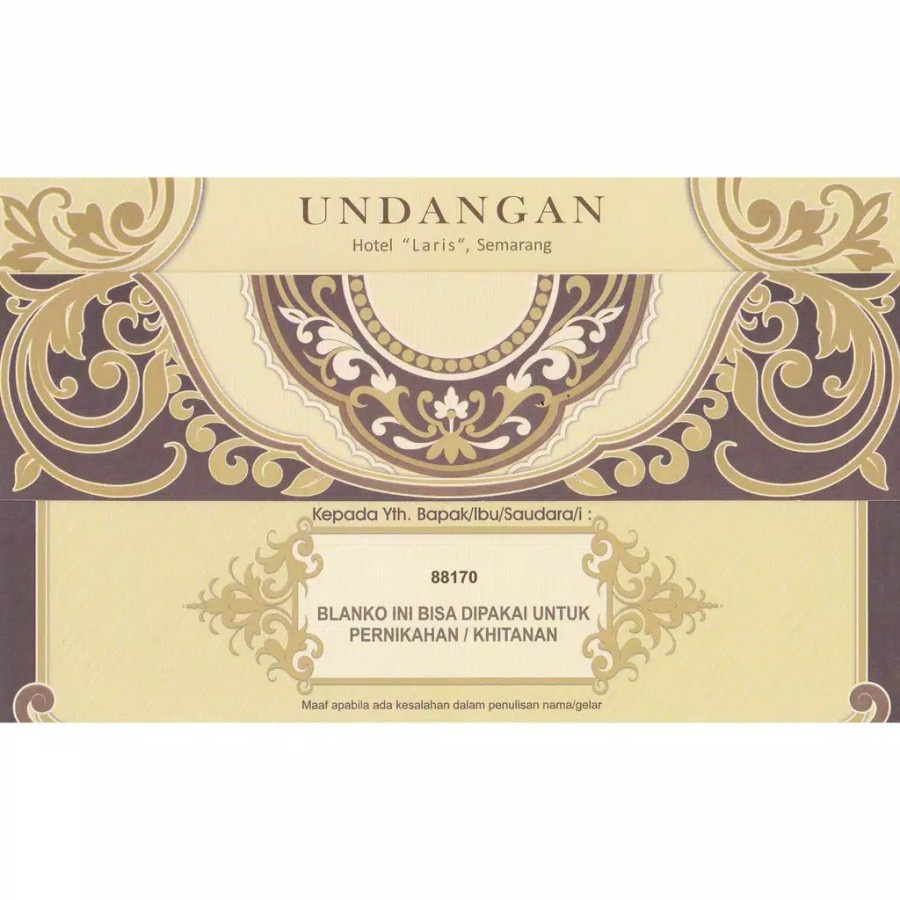 Blangko Undangan Erba 88170