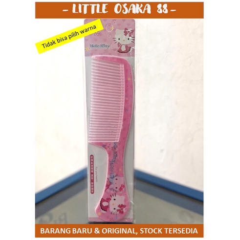 Sisir rambut gagang rapat karakter warna warni ukuran besar 20 cm Hair Comb