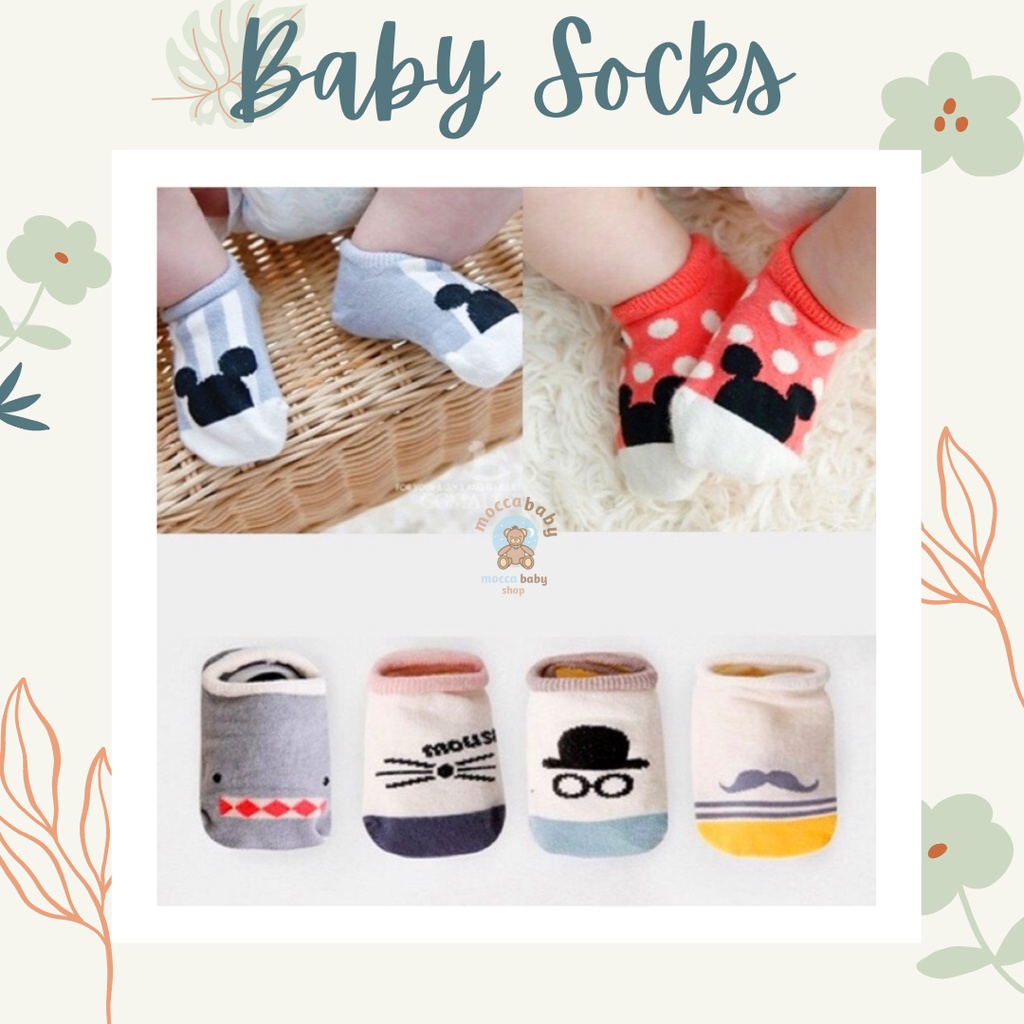 MBSS - Promo kaos kaki anak/kaos kaki bayi import motif binatang 3D / STORY