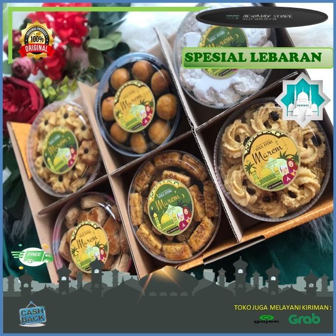 

KUE KERING MAREM ISI 6 TOPLES / COOKIES BOX LEBARAN / HAMPERS LEBARAN