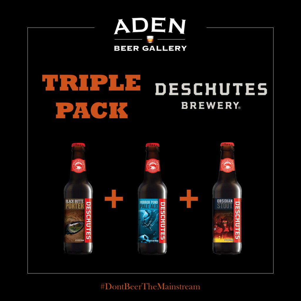 

PROMO TRIPLE PACK Deschutes ( Mirror Pond, Black Butte, Obsidian )