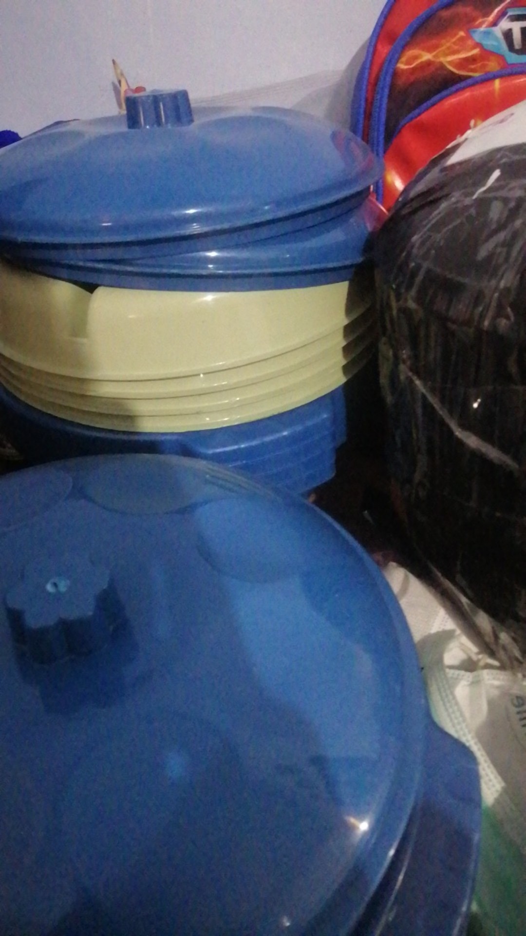 Wakul Nasi Motif Cherry / Tempat Bancaan / Wakul Plastik  / Tempat Kenduri