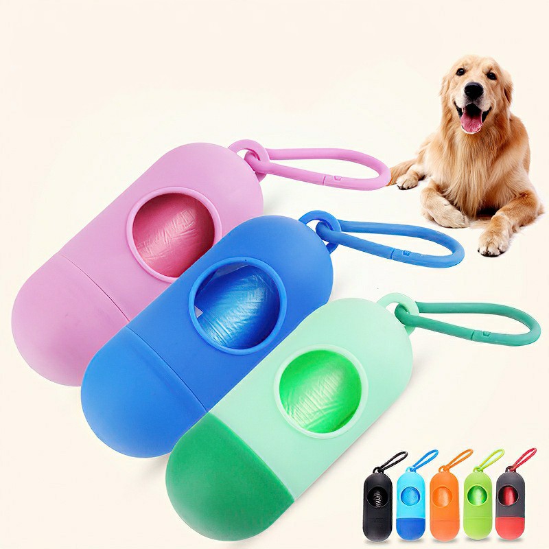 Poop Dispenser Anjing Kucing / Plastik Kotoran Plastic Bag / Wadah Pup Saat Jalan Keluar