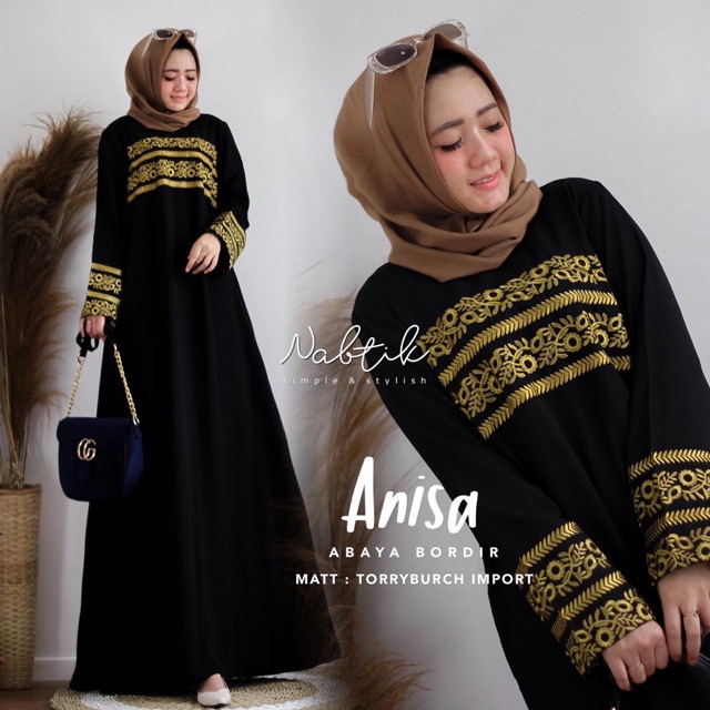 ANISA ABAYA BORDIR BY NABTIK