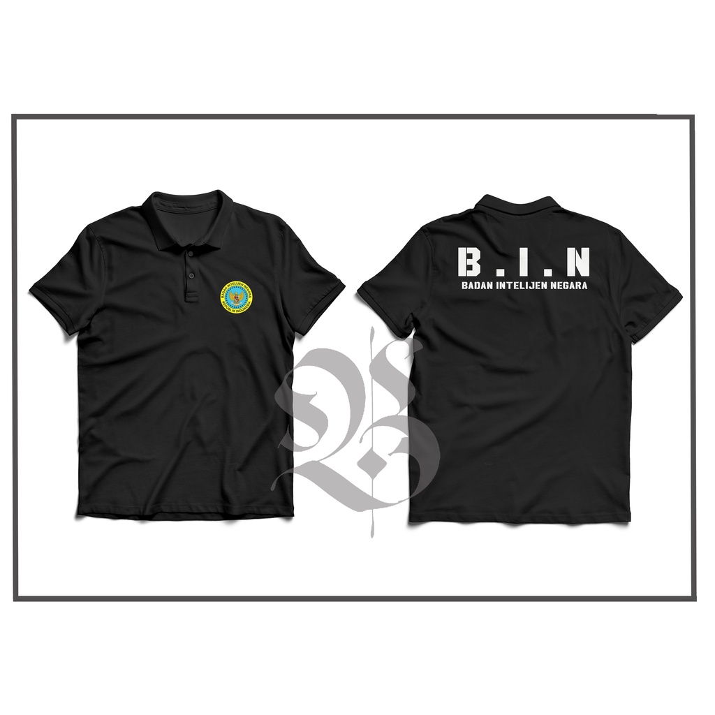 Kaos polo Bin - Badan intelijen negara
