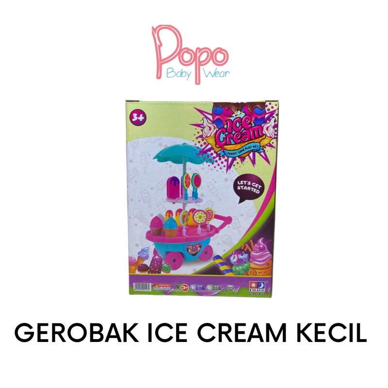 Mainan Gerobak Es Krim/Ice Cream Kecil (Mini/FREE BUBBLEWRAP)