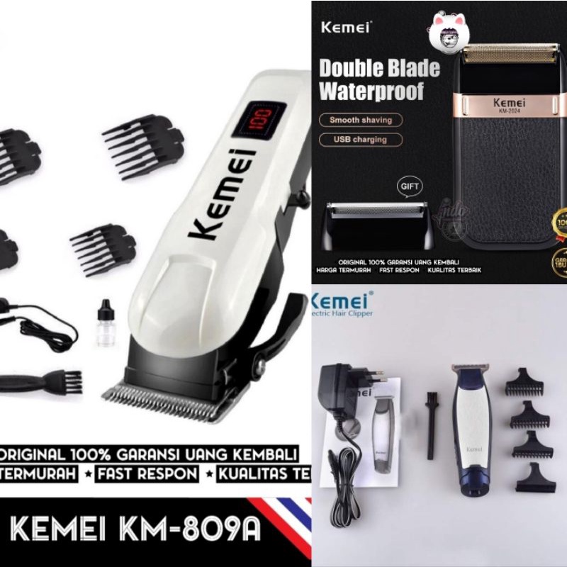 Paket potong rambut kemei 809a kemei 2024 kemei 5021