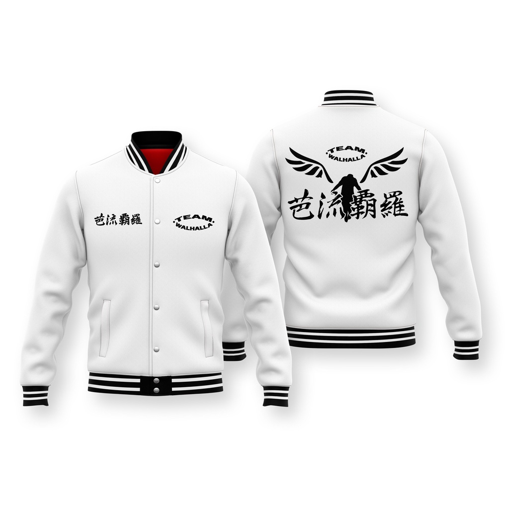VARSITY JAKET BOMBER VALHALLA TOKYO REVENGERS GANG VALHALLA UNIFORM TEAM