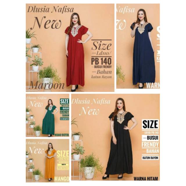 Daster arab dlusia nafisa new renda cantik berkualitas