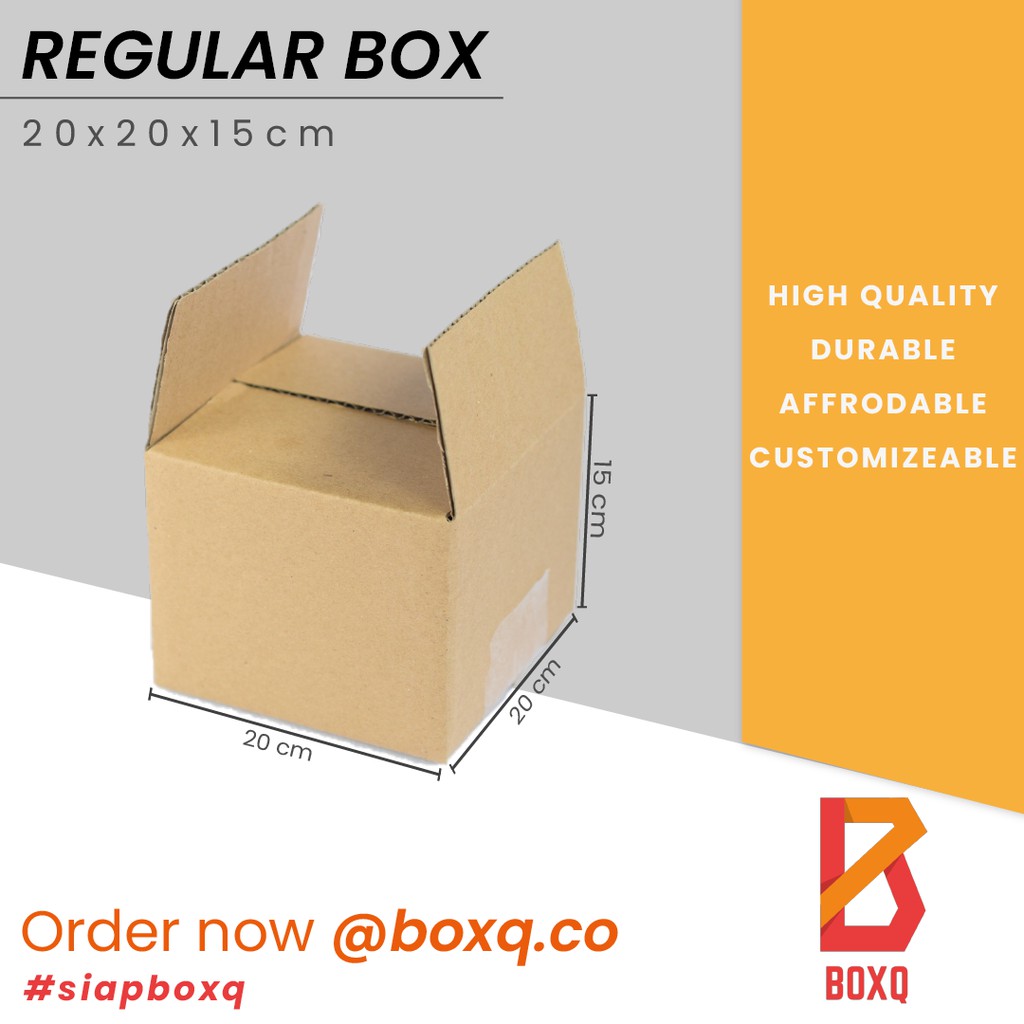 

BOX / KARDUS / DUS COKLAT PACKING POLOS UK. 20x20x15cm